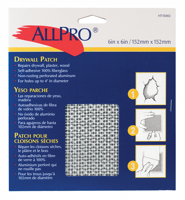 A-P Fiberglass/Aluminum Wall Patch 6" x 6"